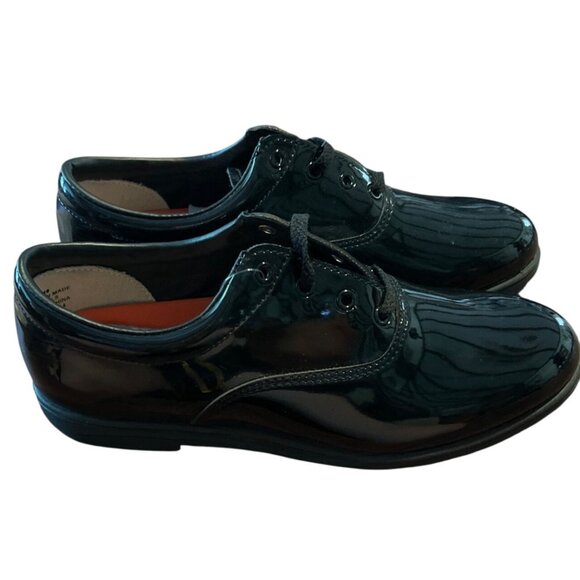 Dinkles Black Patent Leather-Look Marching Band Shoes M8/W10 All Man-Made Materi - Picture 4 of 6